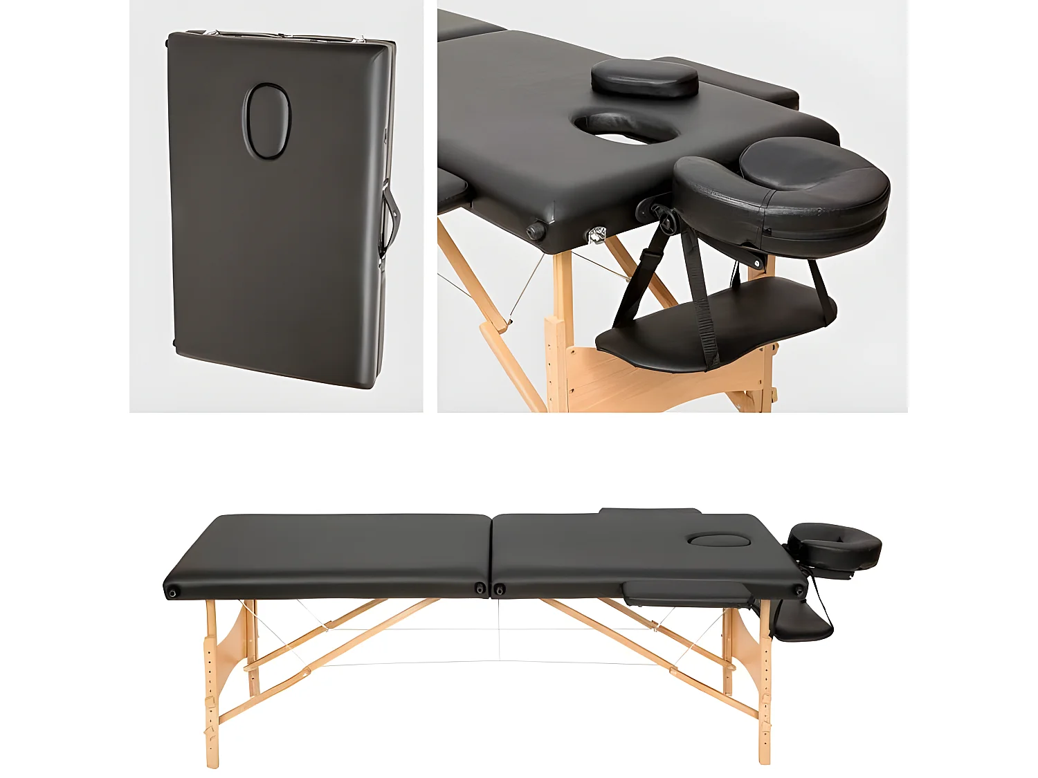 Camilla de masaje de 2 zonas con bolsa de transporte negra 08_0000464