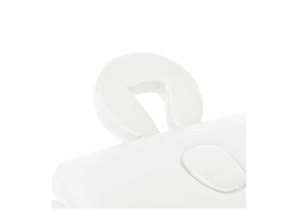 Table de massage pliable blanche 218 x 90 x 65 cm 02_0001866