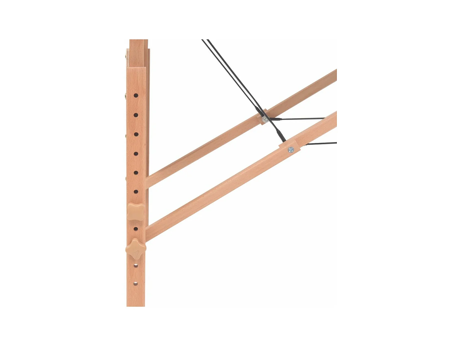 Table de massage pliable blanche 218 x 90 x 65 cm 02_0001866