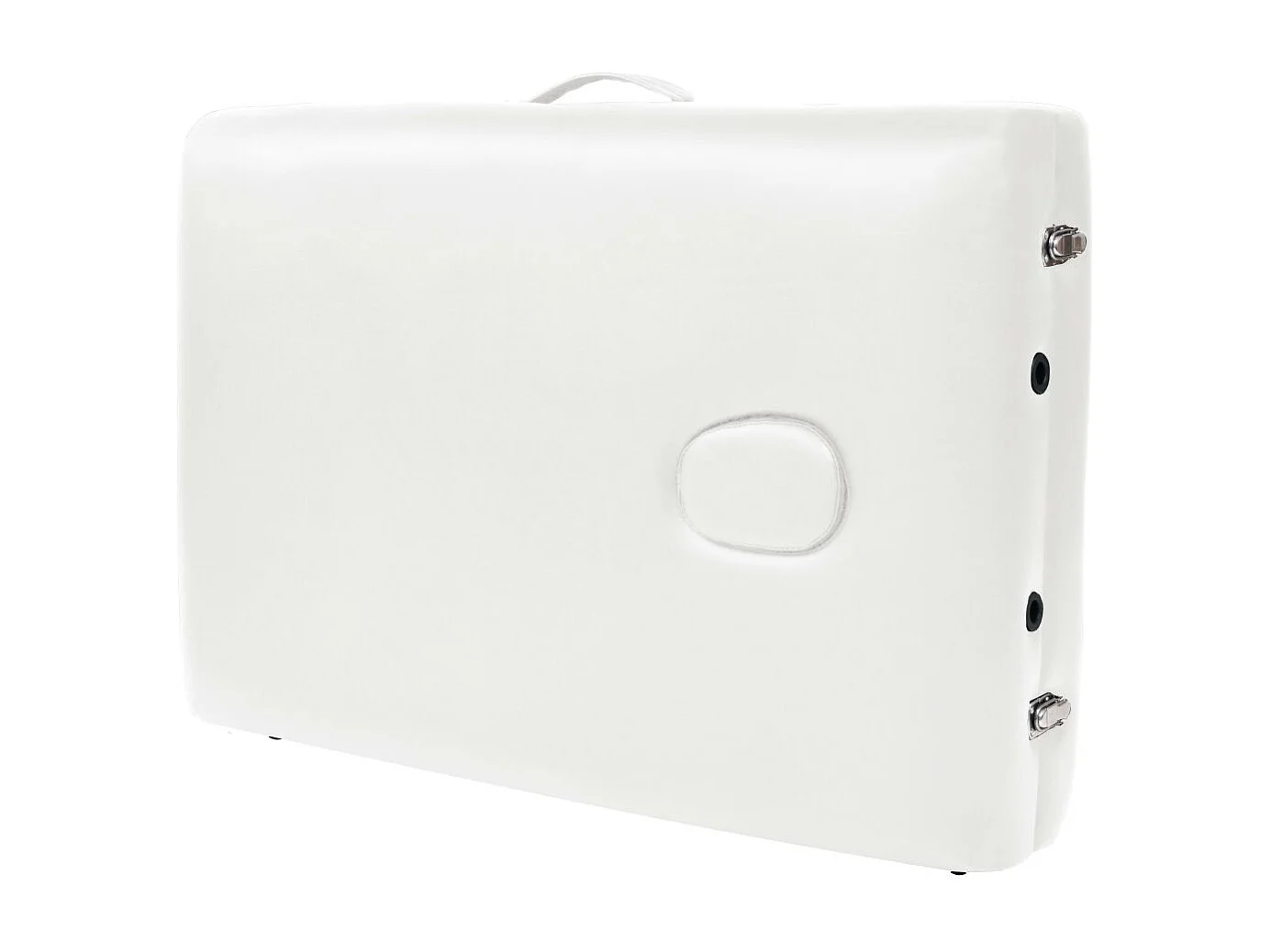 Camilla de masaje plegable con 2 zonas de 10 cm de espesor blanca 02_0001866