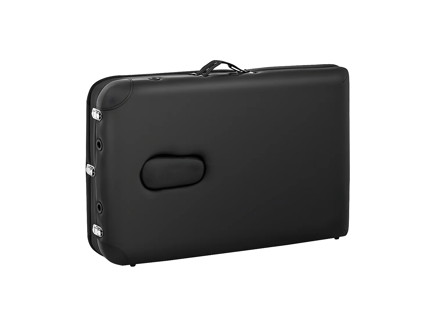 Table de massage pliante PVC noire 185 x 60 x 59 cm 14_0003636