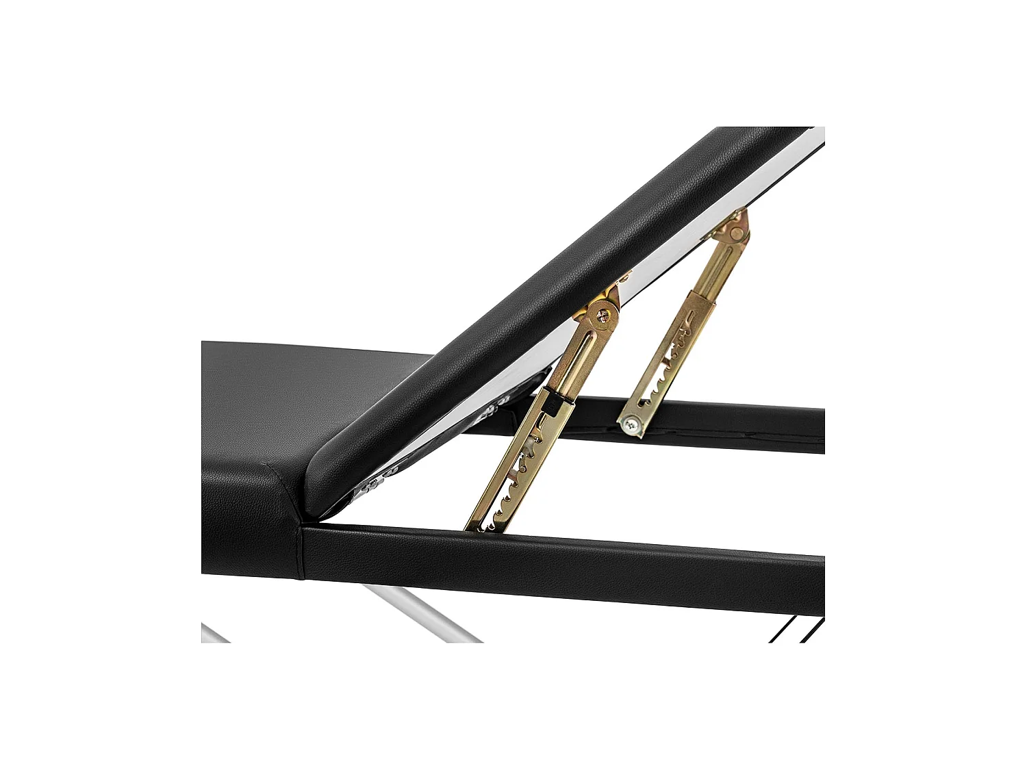 Table de massage pliante PVC noire 185 x 60 x 59 cm 14_0003636