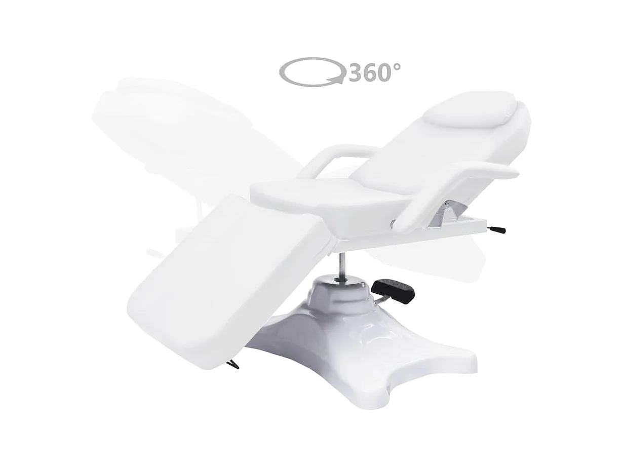 Table de massage banc blanche 180 x 62 x 86.5 cm 02_0001803