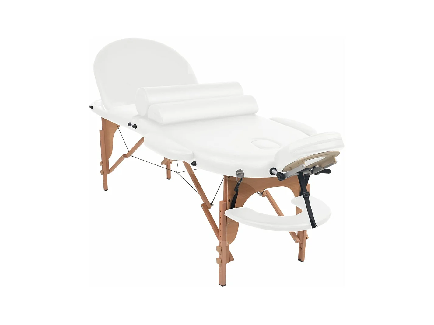 Table de massage pliable blanche 194 x 70 x 65 cm 02_0001840