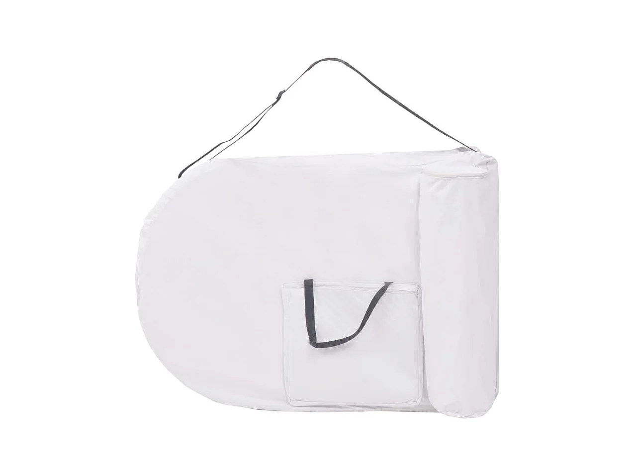 Table de massage pliable blanche 194 x 70 x 65 cm 02_0001840