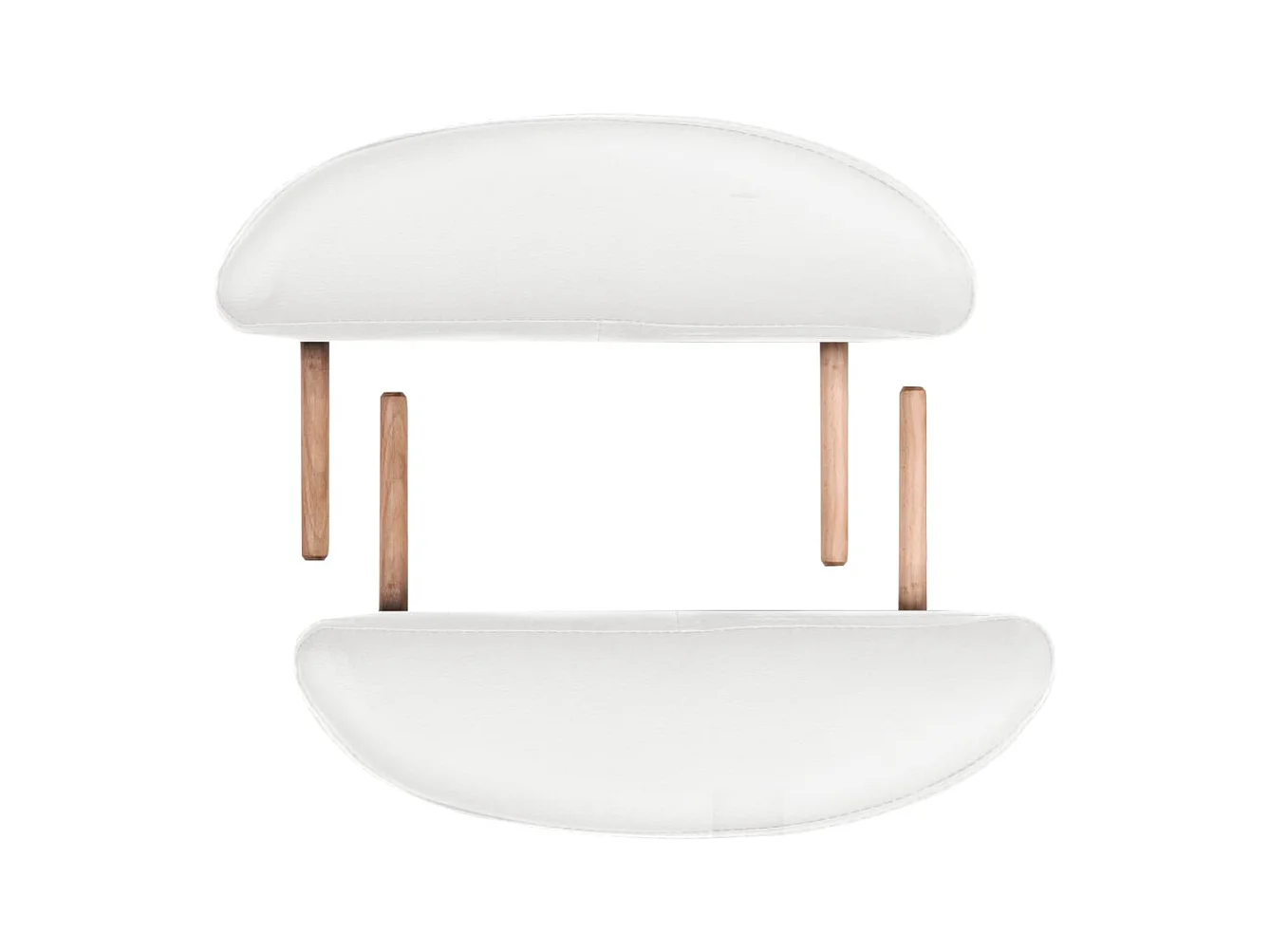 Table de massage pliable blanche 194 x 70 x 65 cm 02_0001840