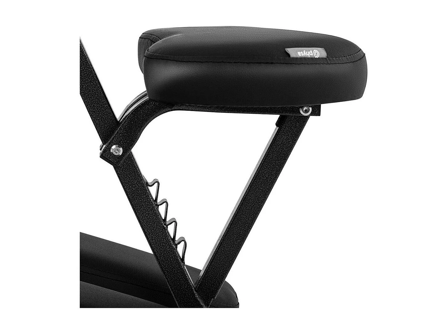 Cadeira de massagem dobrável em aço revestimento PVC capacidade 130 kg com bolsa preta 14_0000884