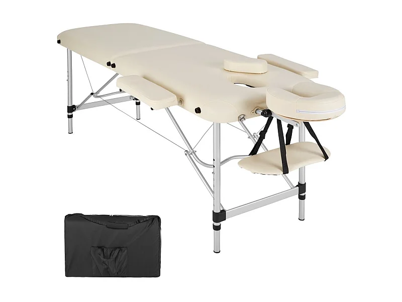 Table de massage Pliante aluminium beige 210 x 95 x 90 cm 2008133