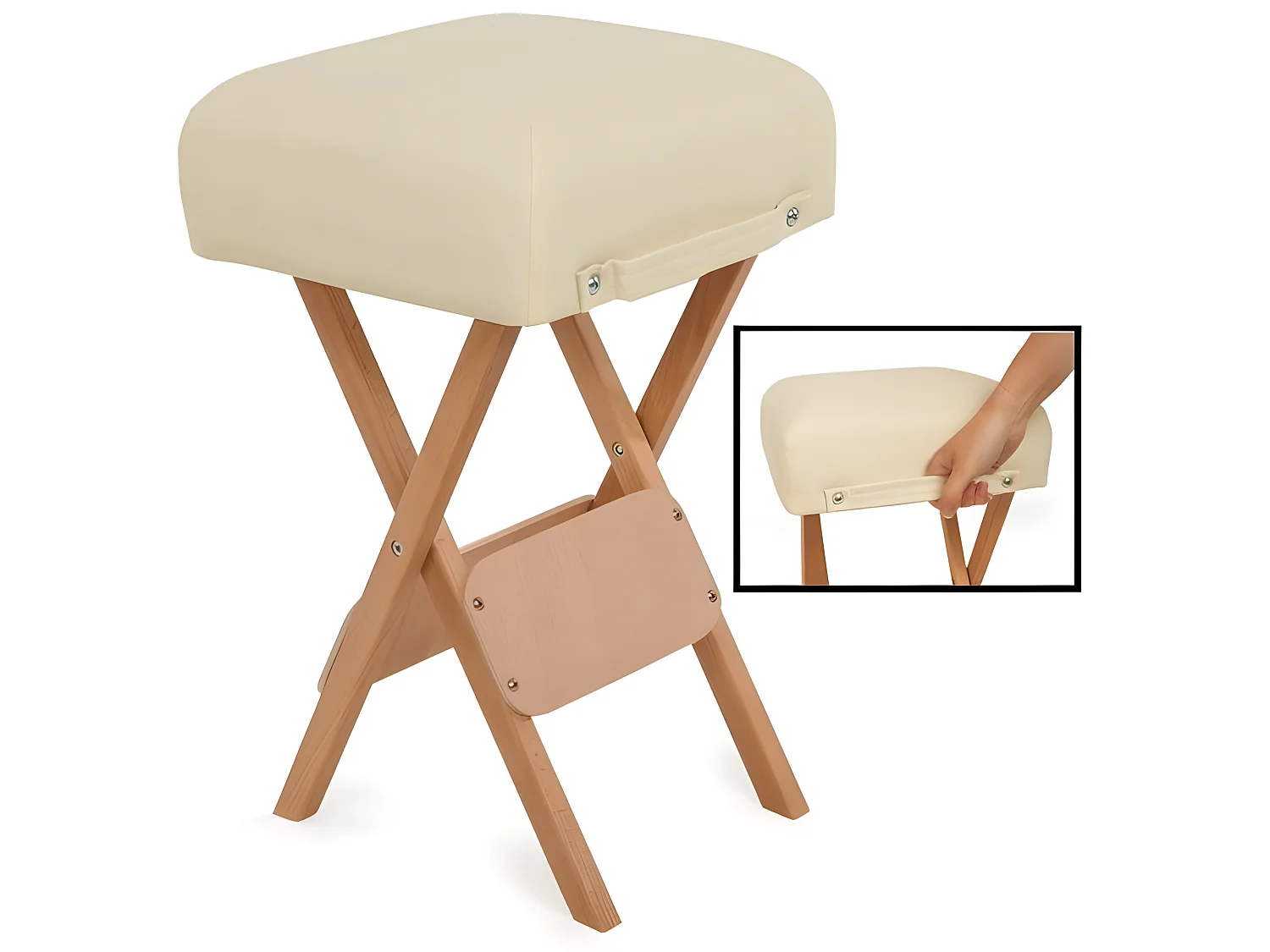Kit massage pro tabouret beige 42 x 34 x 56 cm 08_0000470