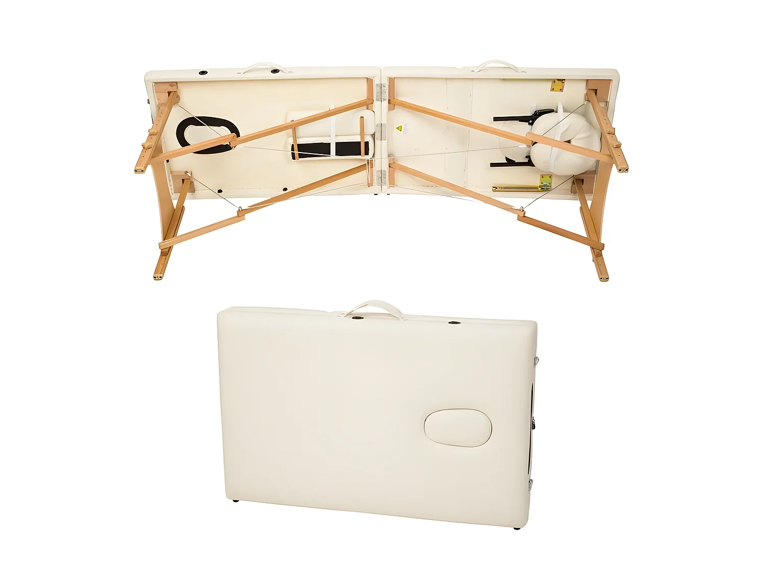 Table de massage 3 crème 210 x 95 x 84 cm 08_0000465