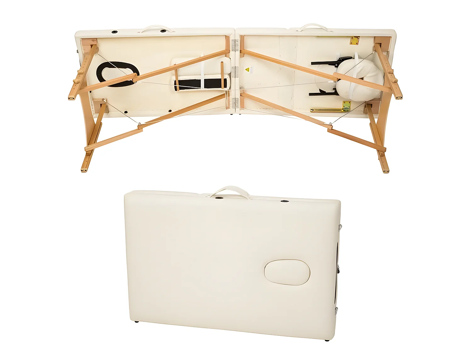 Table de massage 3 crème 210 x 95 x 84 cm 08_0000465