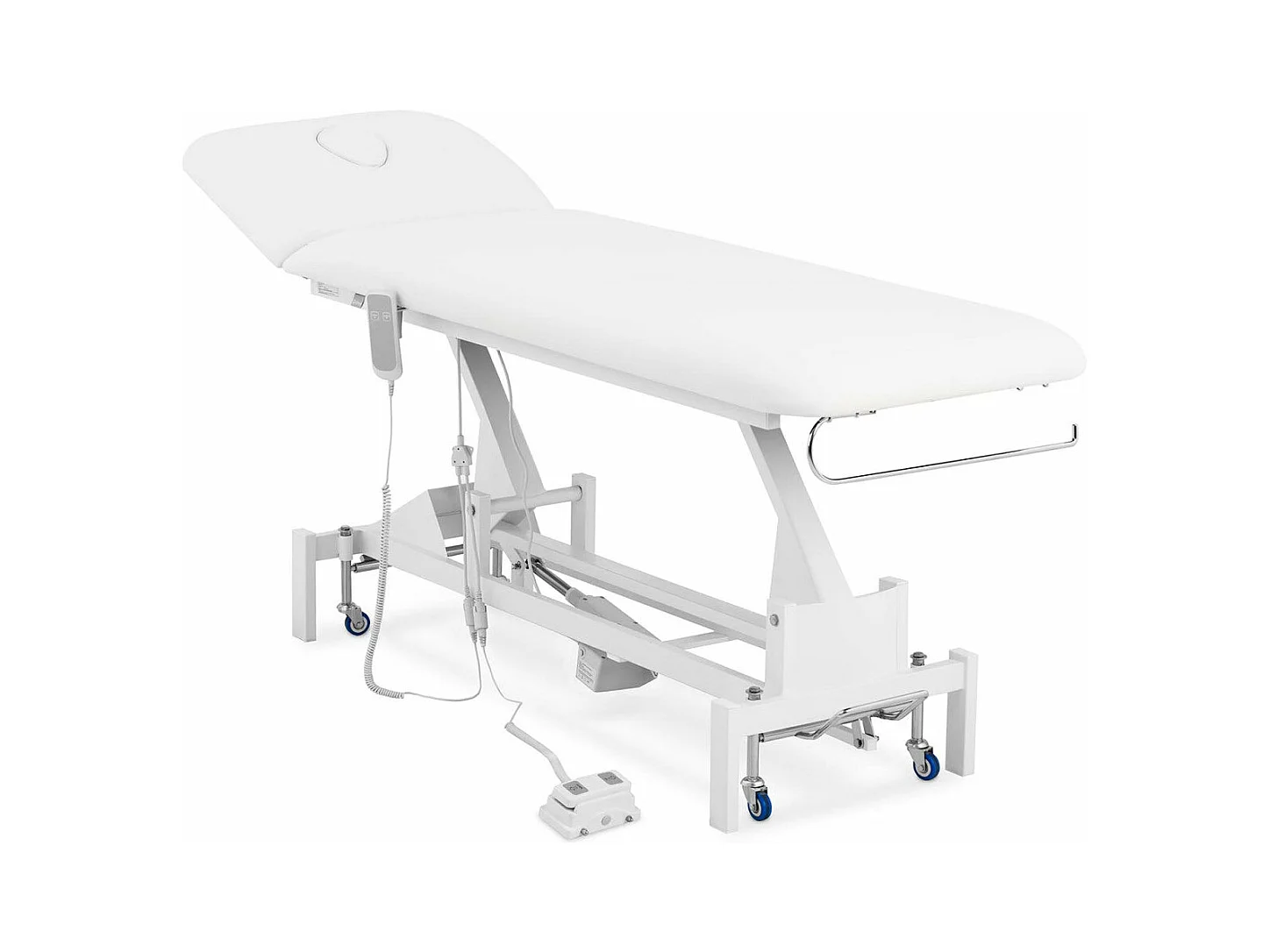 Table de massage professionnel métal blanche 208 x 37 x 53 cm 14_0003631