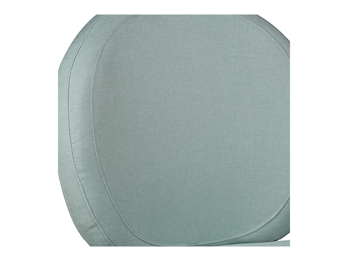 SKALAN - Fauteuil Crapaud Tissu Coloris Vert d'Eau