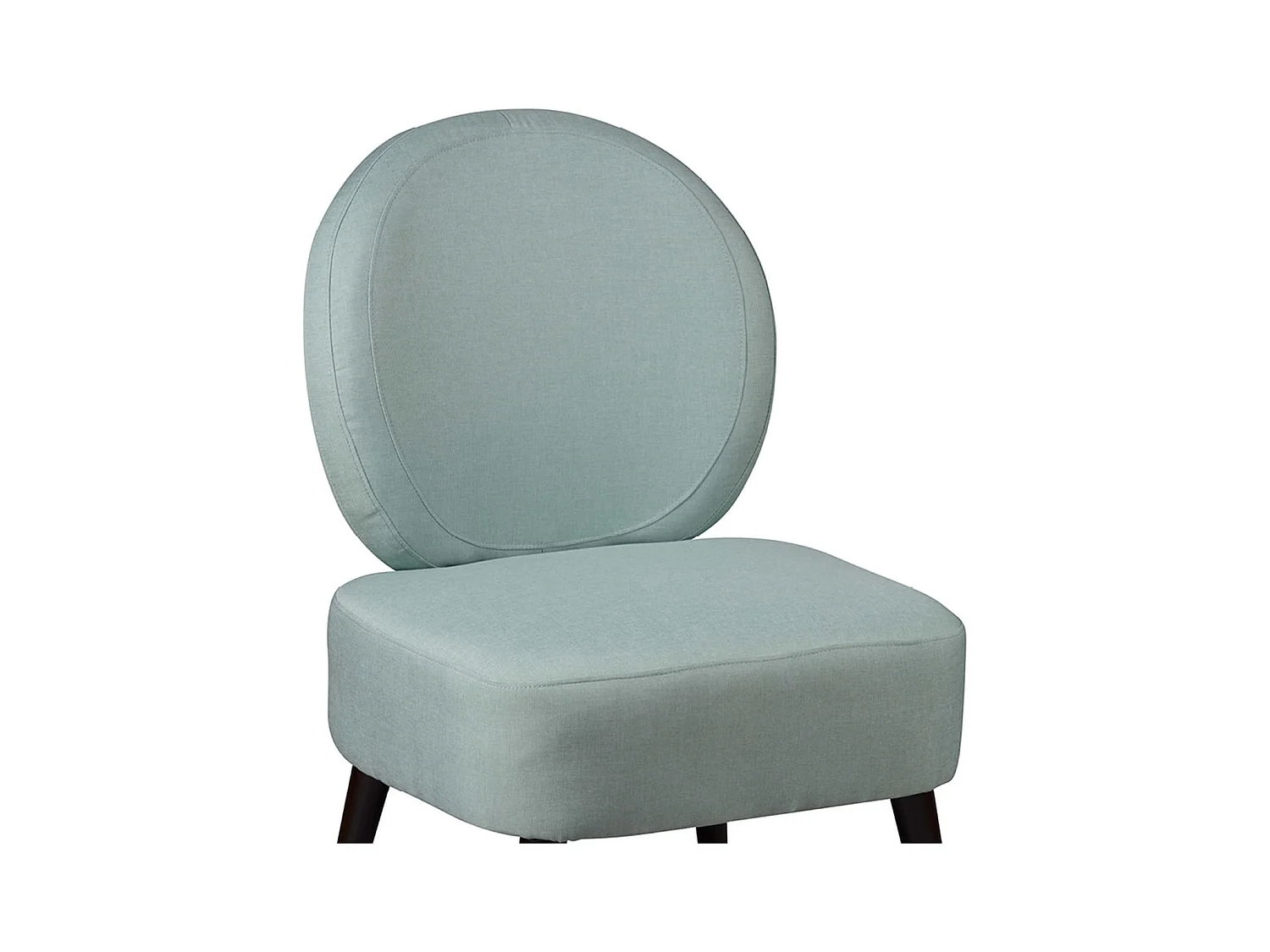 SKALAN - Fauteuil Crapaud Tissu Coloris Vert d'Eau