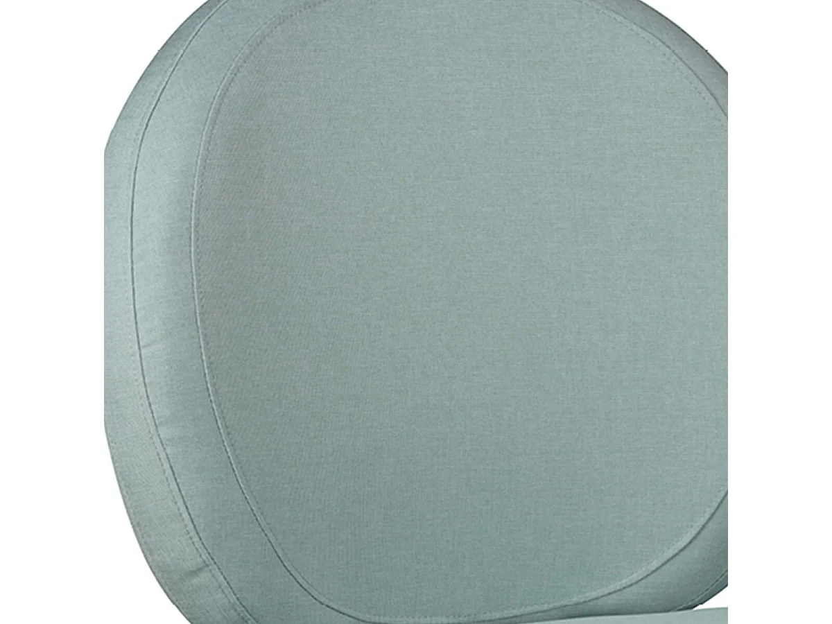 SKALAN - Fauteuil Crapaud Tissu Coloris Vert d'Eau