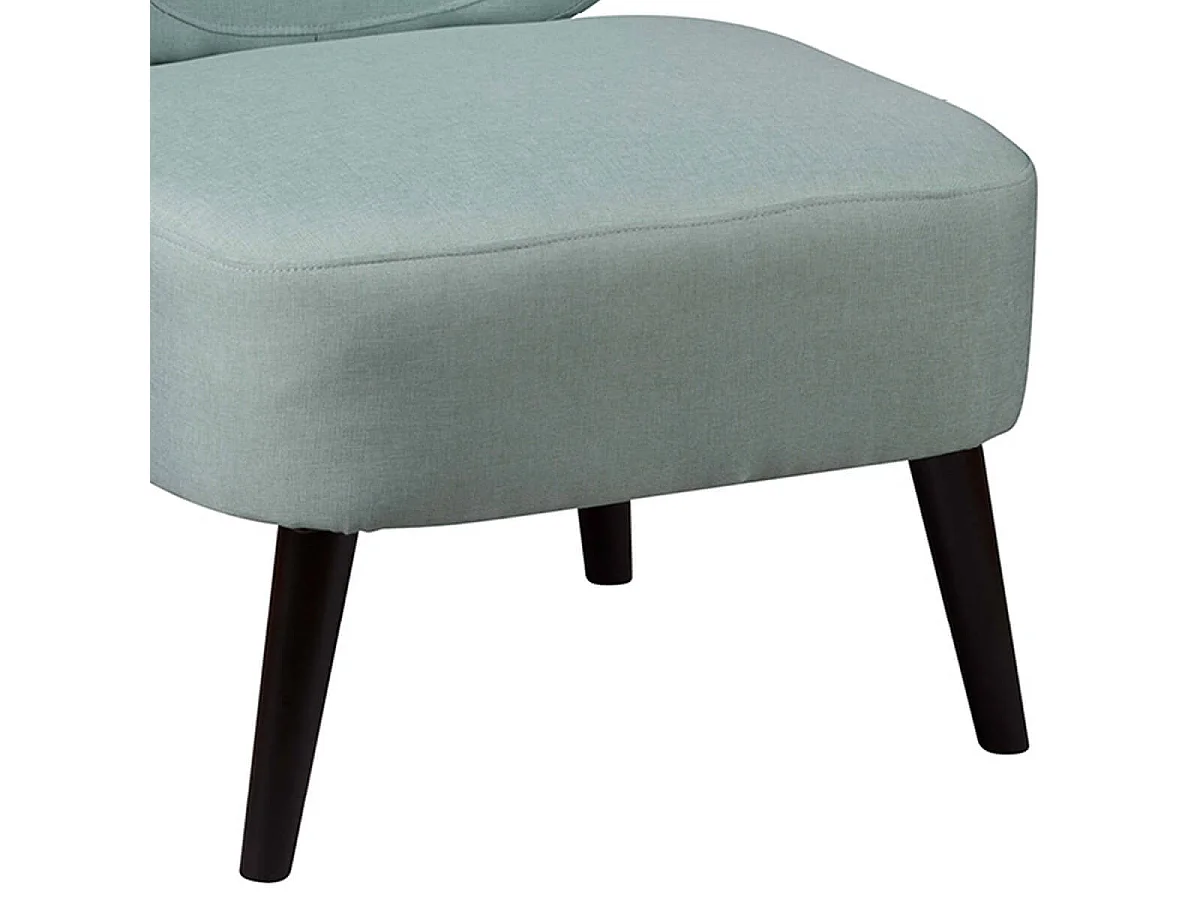 SKALAN - Fauteuil Crapaud Tissu Coloris Vert d'Eau