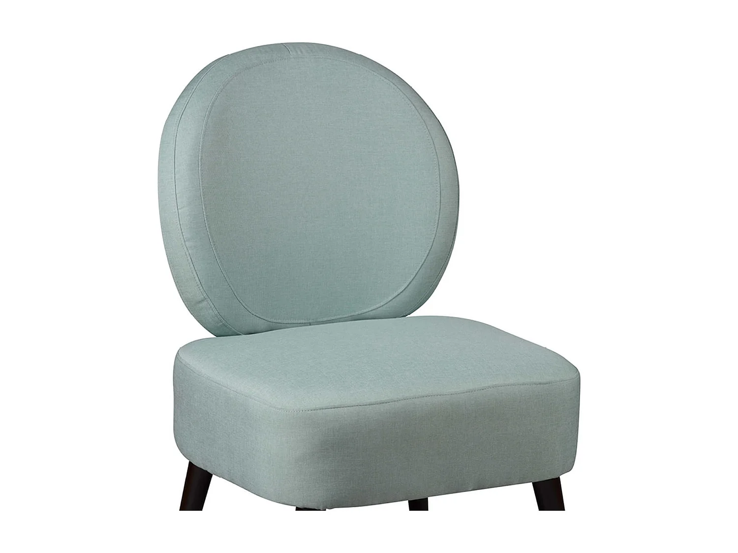 SKALAN - Fauteuil Crapaud Tissu Coloris Vert d'Eau
