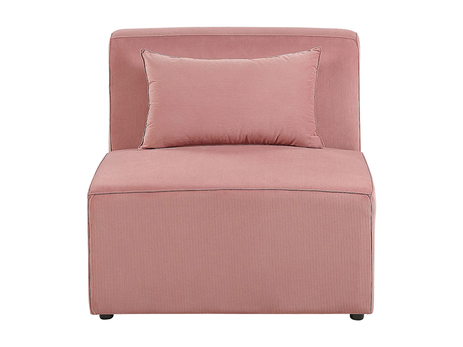 Module fauteuil LEMVIG Velours côtelé Rose