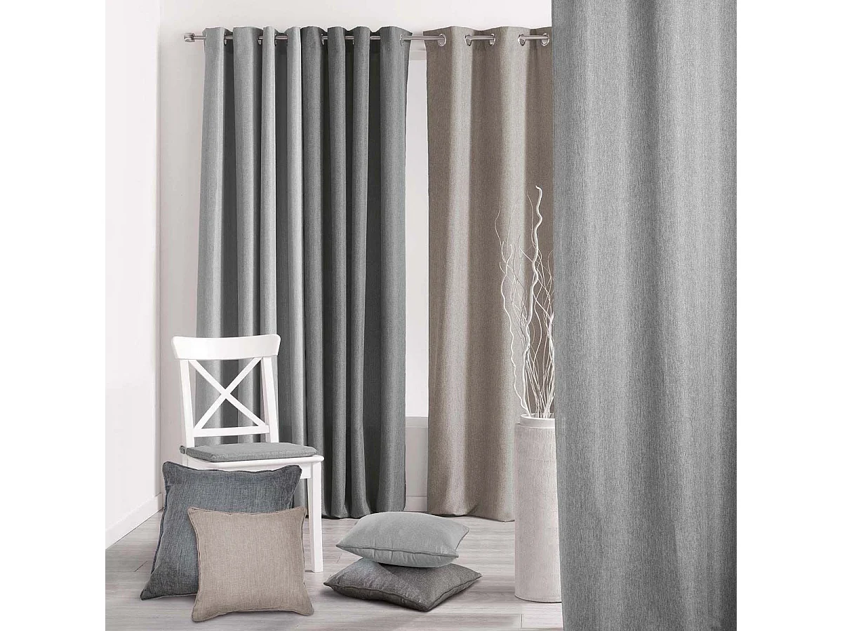 Coussin Déco "Newton" 40x40cm Gris Anthracite