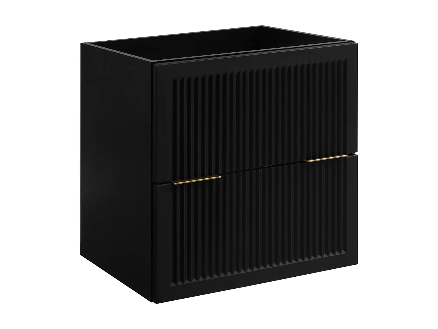 Badkamerkastje, zwart, 60 x 44,5 x 60,7 cm, zonder tafelblad