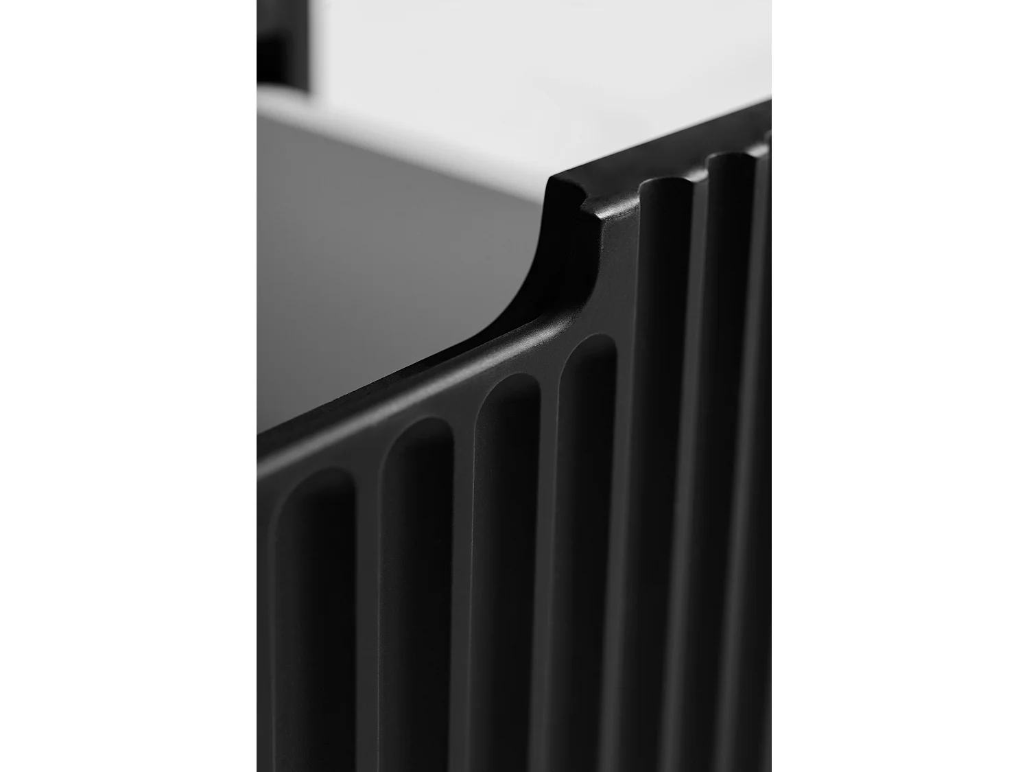 Mobiletto da bagno, nero, 80 (60 + 20) x 58,6 x 46 cm