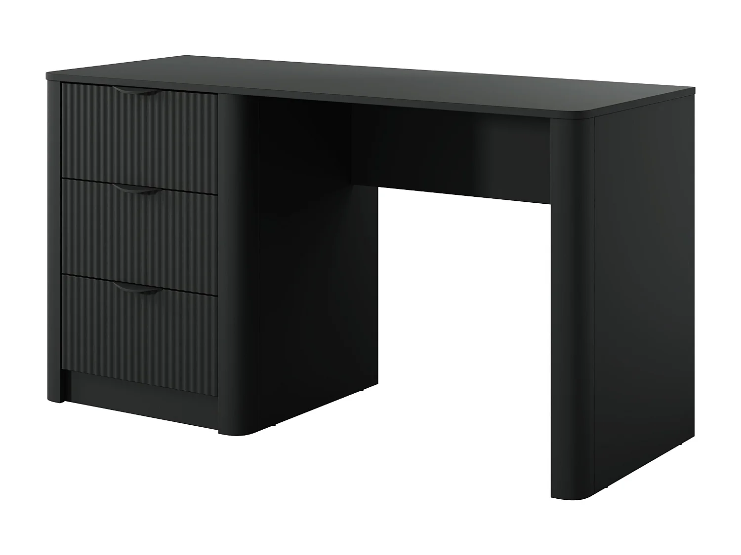 Escritório : Preto, 140,4 x 55,1 x 76,4 cm