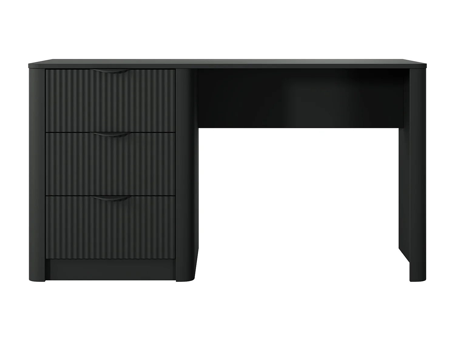 Escritório : Preto, 140,4 x 55,1 x 76,4 cm