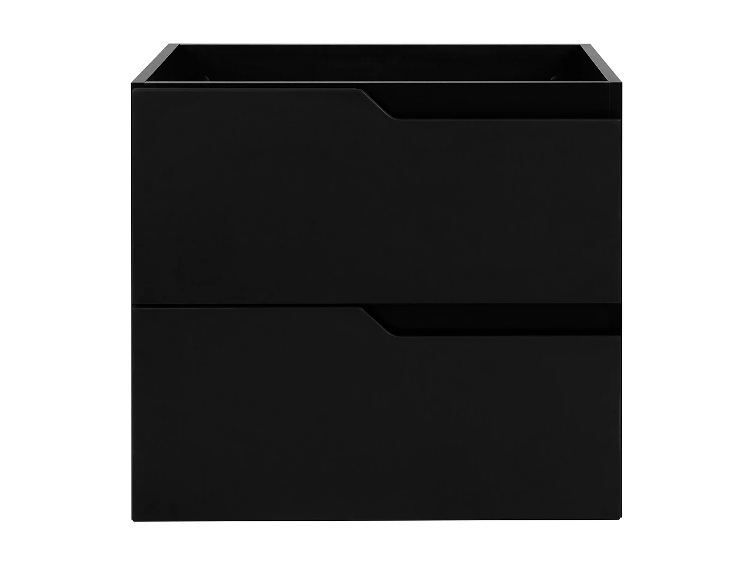 Wandgemonteerd badkamermeubel, zwart, 60 x 57 x 46 cm