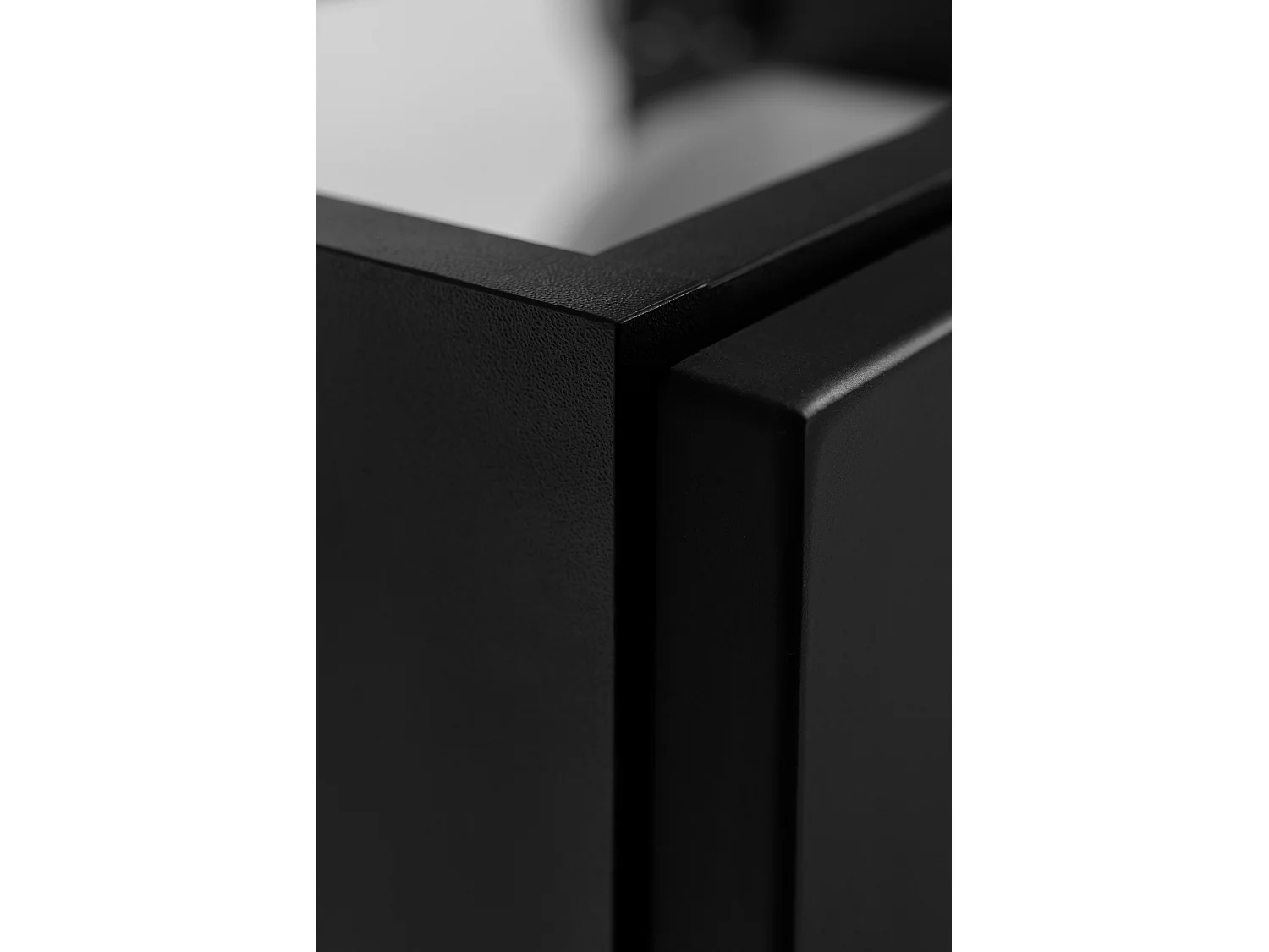 Wandgemonteerd badkamermeubel, zwart, 60 x 57 x 46 cm