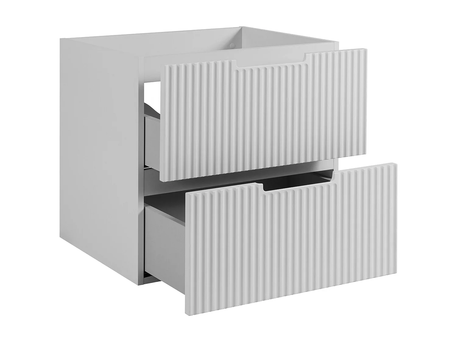 Mobiletto da bagno, bianco /nero, 80 (60 + 20) x 58,6 x 46 cm