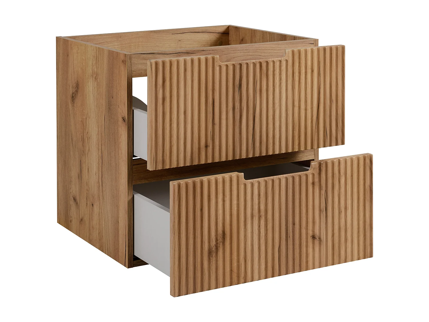 Meuble de salle de bains, chêne Craft / noir, 140 (2 x 60 + 20) x 58,6 x 46 cm