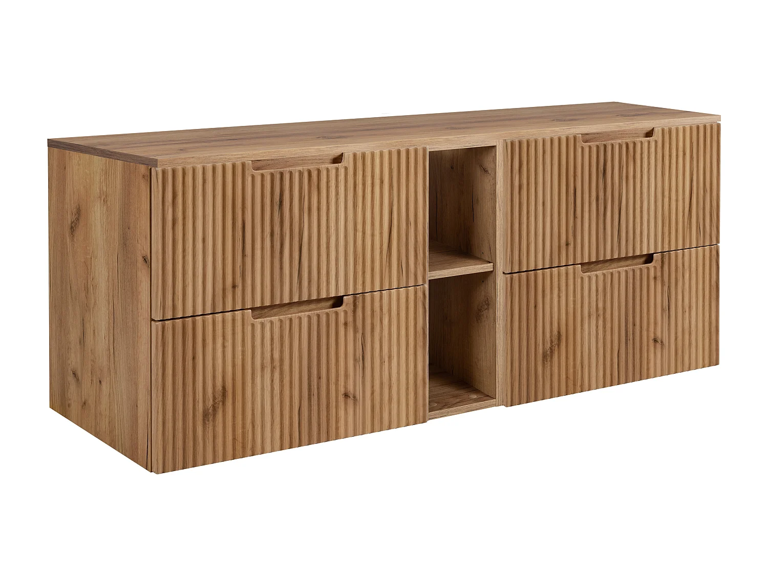 Mobiletto da bagno, rovere Craft 180 (2 x 80 + 20) x 58,6 x 46 cm