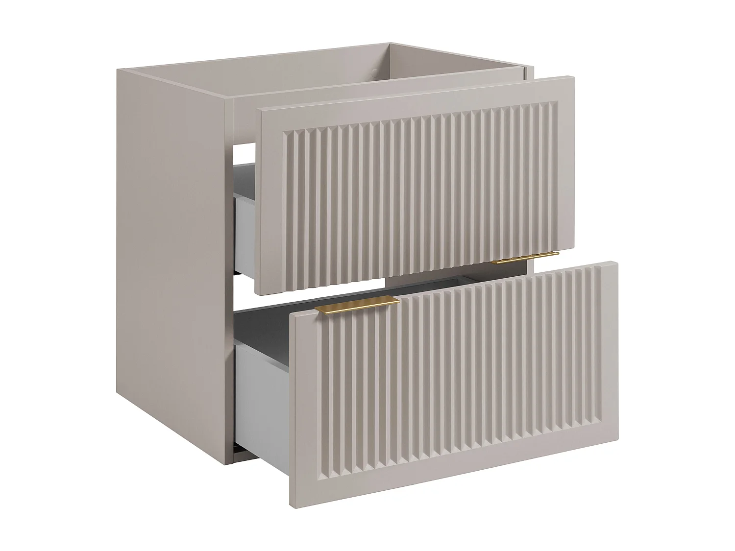 Badkamerkastje, kasjmier, 60 x 44,5 x 60,7 cm, zonder tafelblad