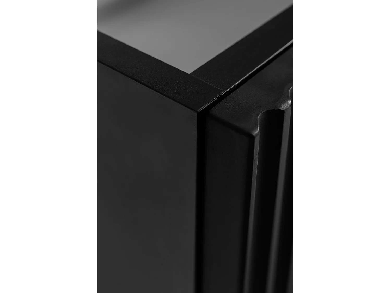 Mobiletto da bagno, nero, 120 (2 x 60) x 58,6 x 46 cm