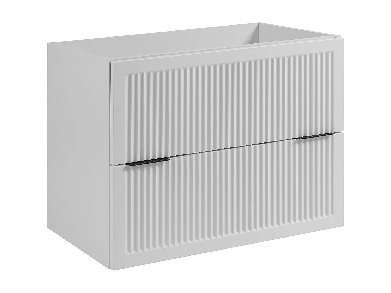 Badezimmerschrank, weiß, 80 x 44,5 x 60,7 cm, Ohne Tischplatte