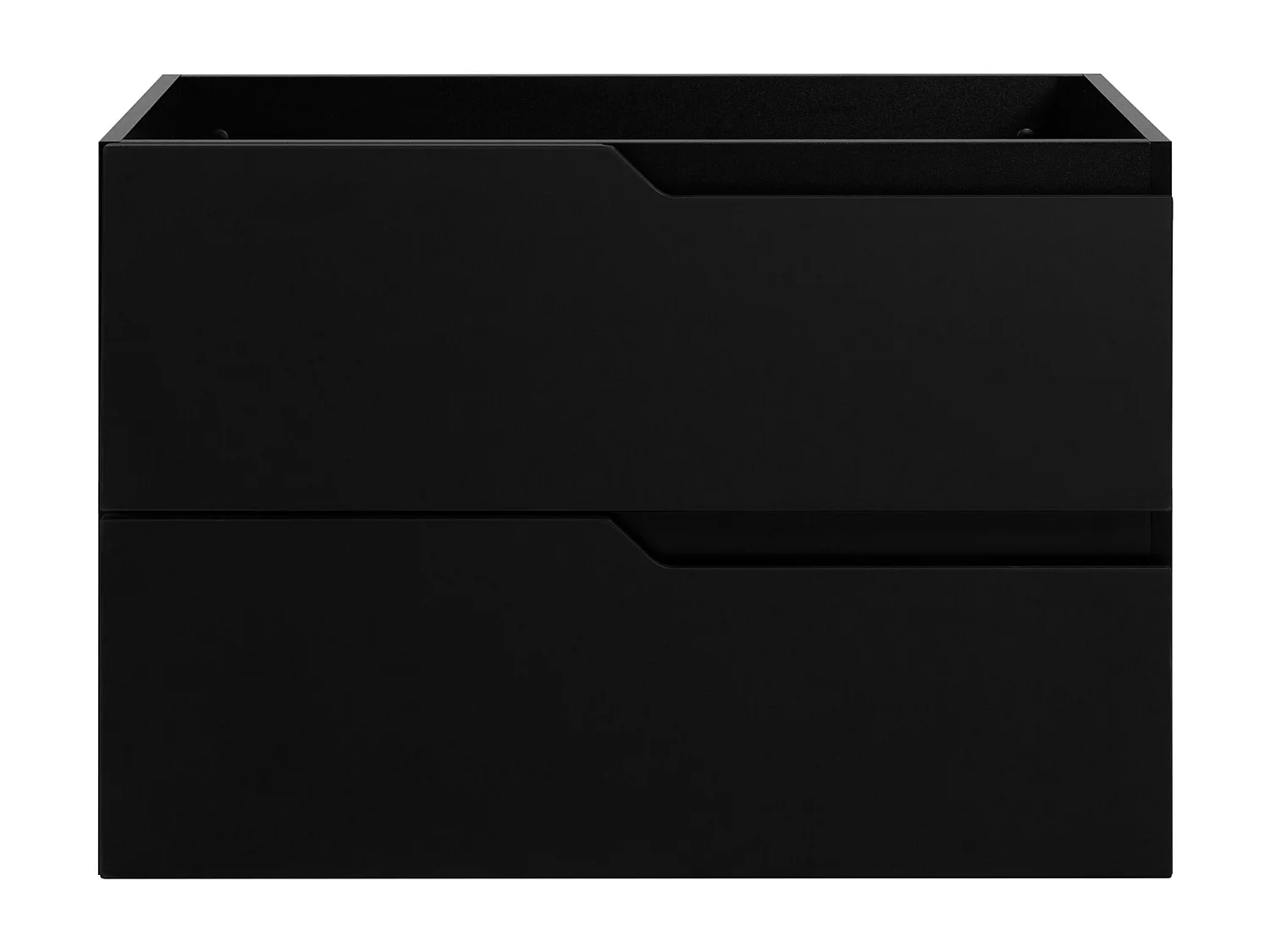 Wandgemonteerd badkamermeubel, zwart, 80 x 57 x 46 cm