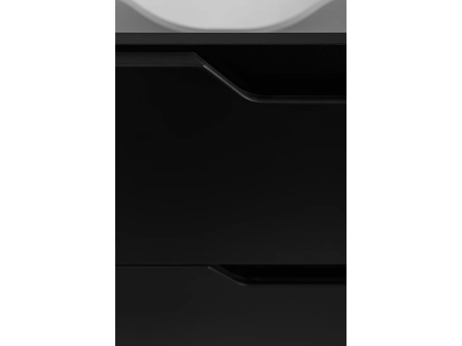 Wandgemonteerd badkamermeubel, zwart, 80 x 57 x 46 cm