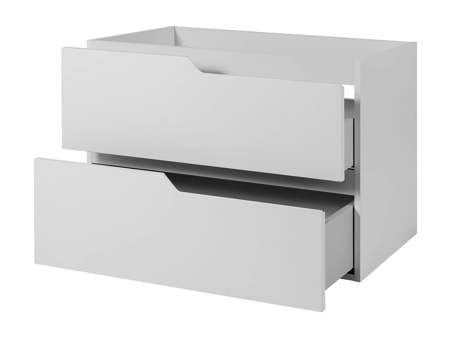 Wandgemonteerd badkamermeubel, wit, 80 x 57 x 46 cm