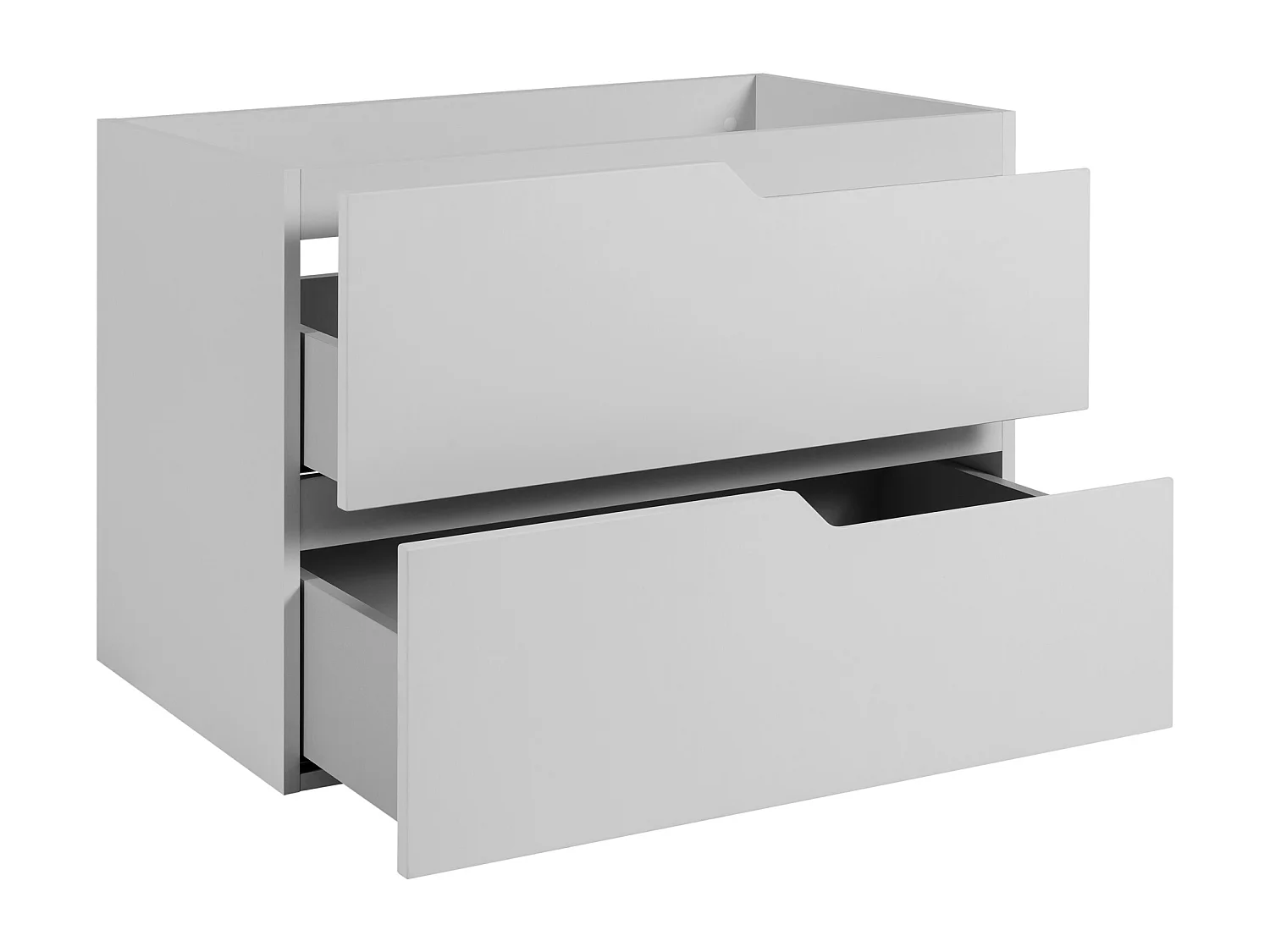 Wandgemonteerd badkamermeubel, wit, 80 x 57 x 46 cm