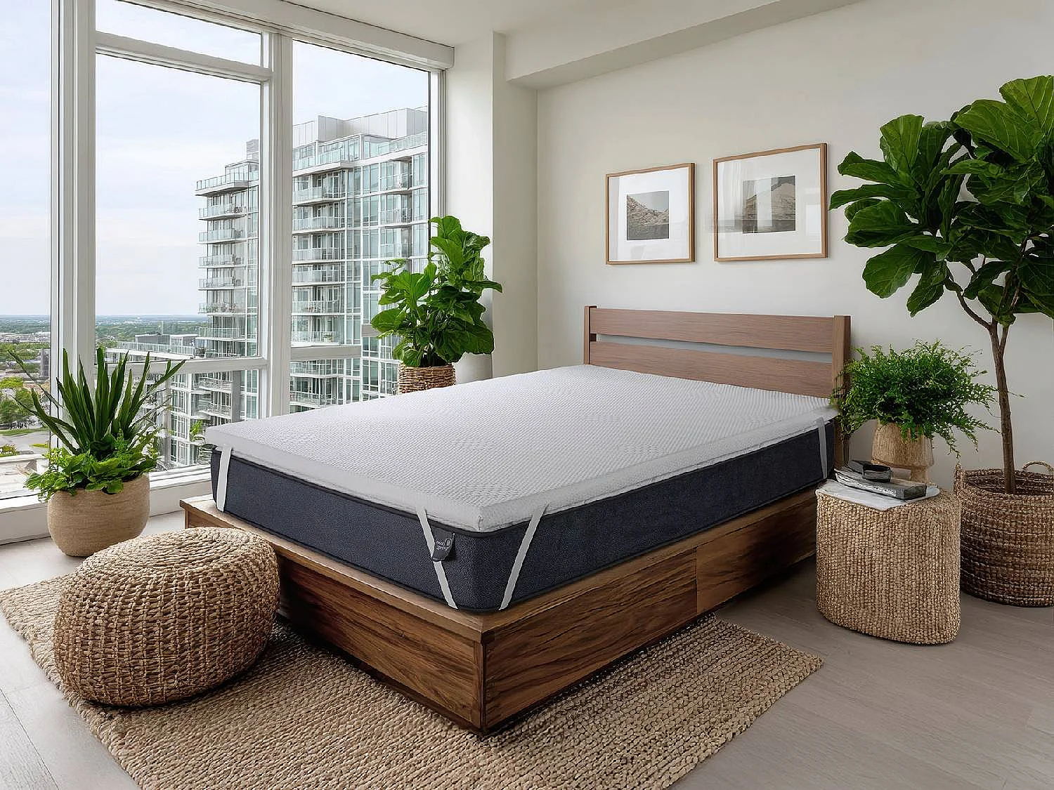 Surmatelas en mousse à mémoire de forme 090X190 cm ULISES SONHO