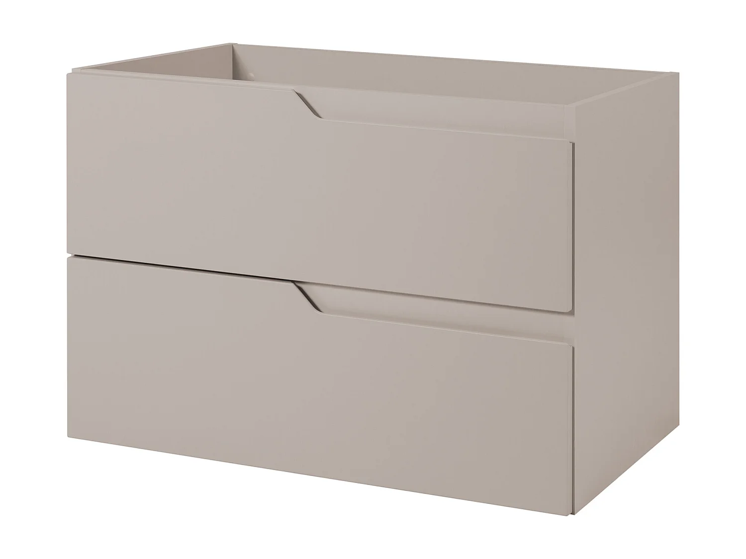 Badkamerkastje voor aan de muur onder de wastafel, kasjmier, 80 x 57 x 46 cm