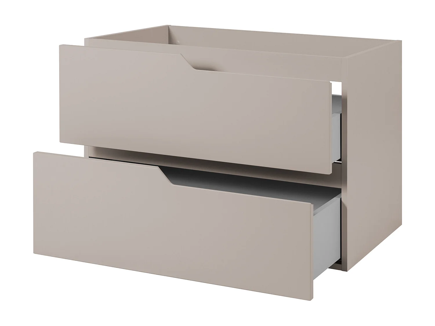 Badkamerkastje voor aan de muur onder de wastafel, kasjmier, 80 x 57 x 46 cm