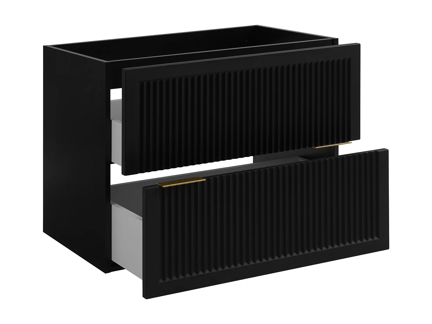 Badkamerkastje, zwart, 80 x 44,5 x 60,7 cm, zonder tafelblad