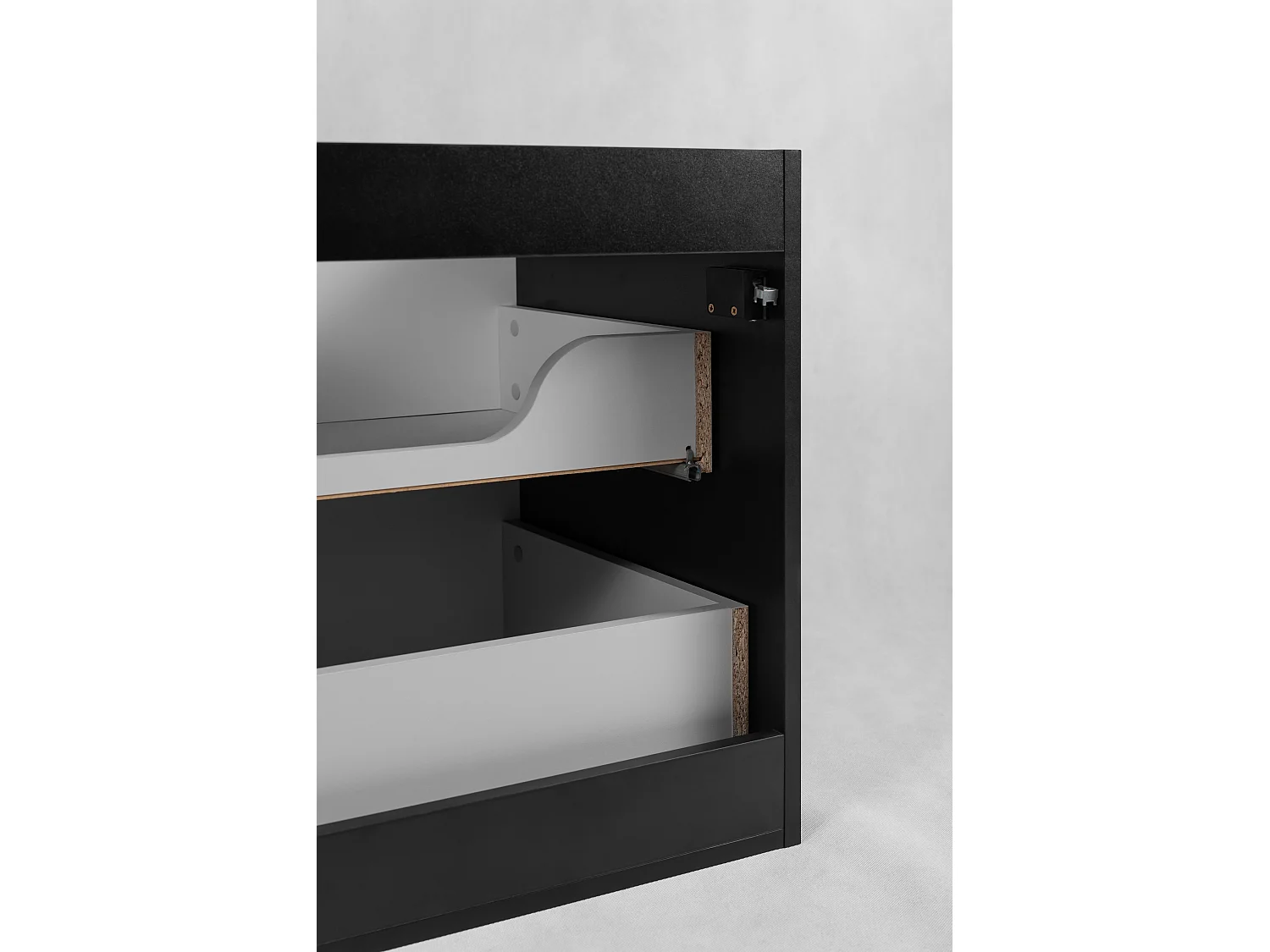 Badkamerkastje, zwart, 80 x 44,5 x 60,7 cm, zonder tafelblad