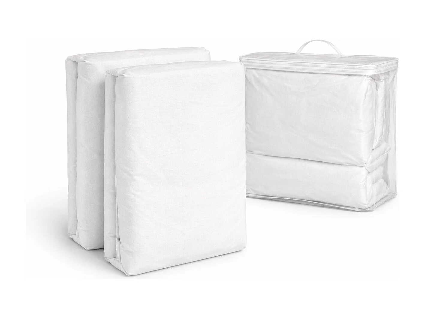 2 x waterdichte, ademende, anti-mijt, verstelbare matrasbeschermer voor volwassenen 150x190 cm