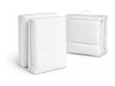2 X Protetor de Colchao Impermeavel Respiravel Anti Acaros Ajustavel 090x190 cm