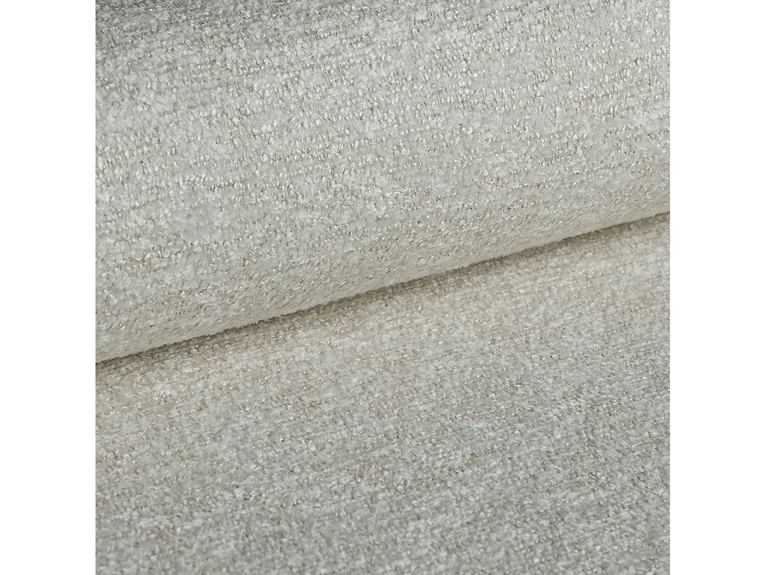 Boxspringbett BOHO 140x200 Bouclé Cremeweiß inkl. Topper, 2 Matratzen & 2 Bettkästen