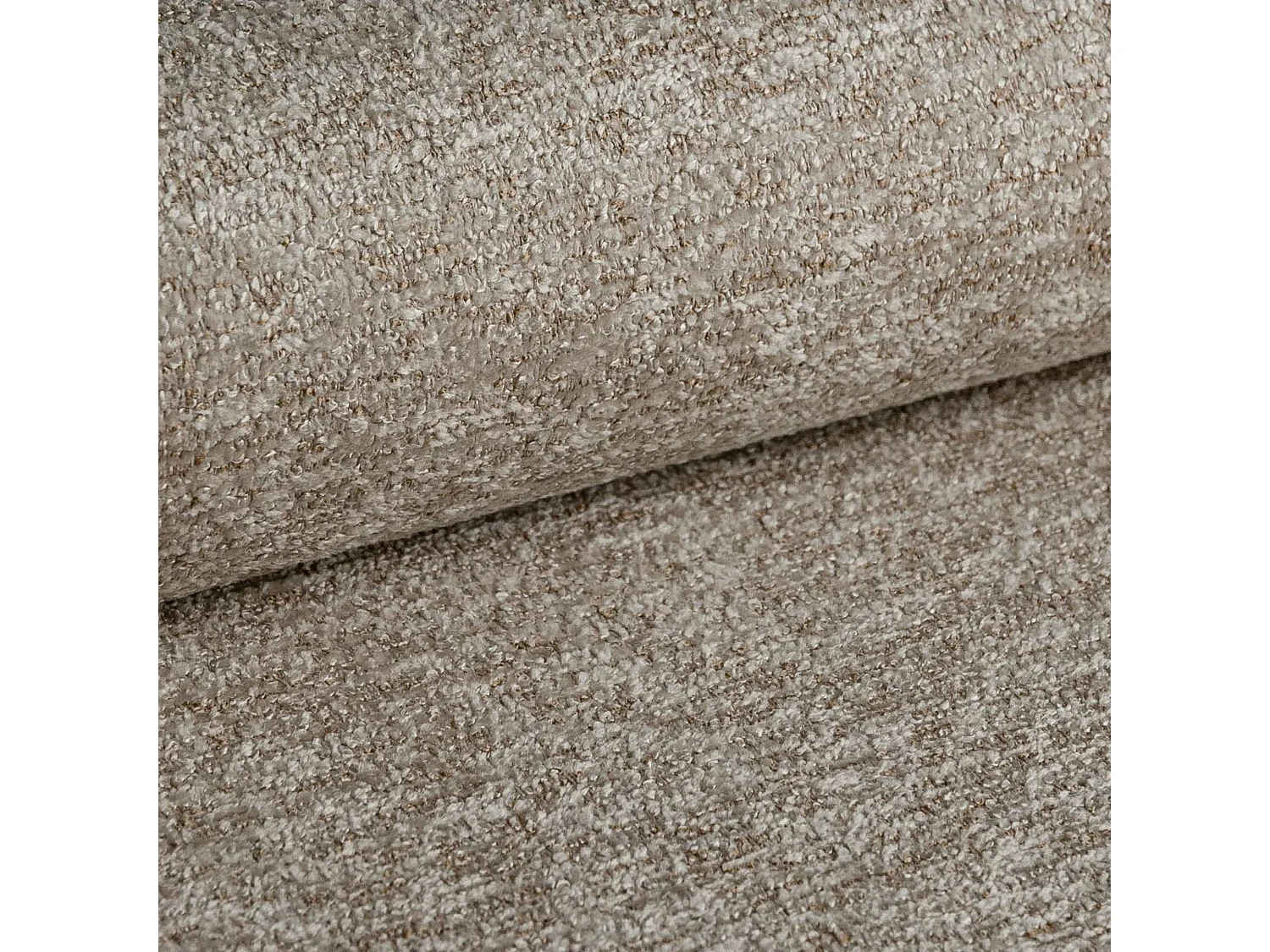 Boxspringbett BOHO 140x200 Bouclé Cappuccino inkl. Topper, 2 Matratzen & 2 Bettkästen