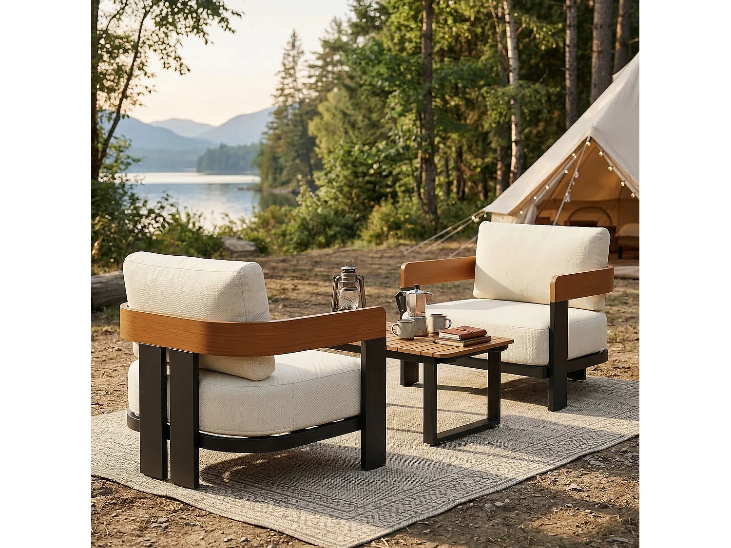 Tuinmeubelen voor buiten: fauteuil, tuinstoel, wasbare kussens