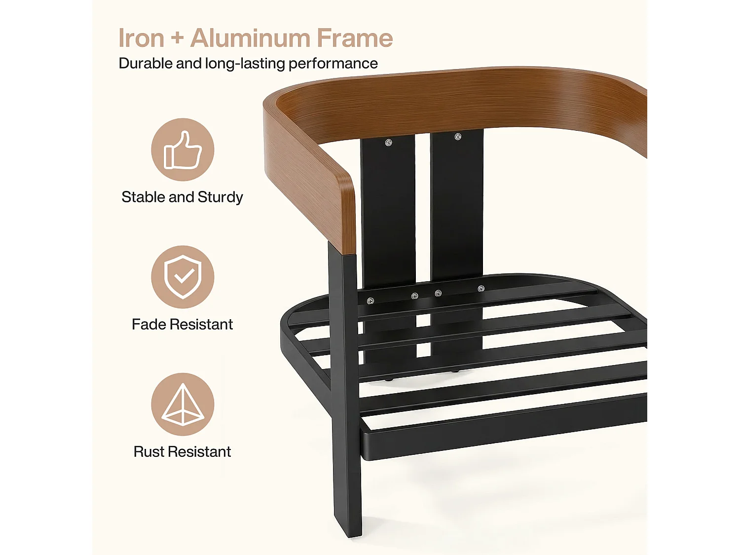 Tuinmeubelen voor buiten: fauteuil, tuinstoel, wasbare kussens